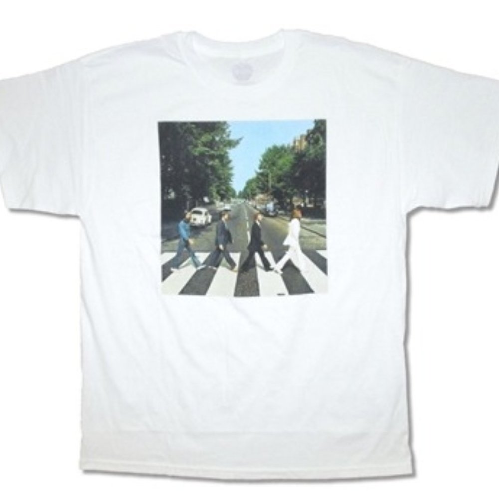 Beatles Abbey Road Color on White